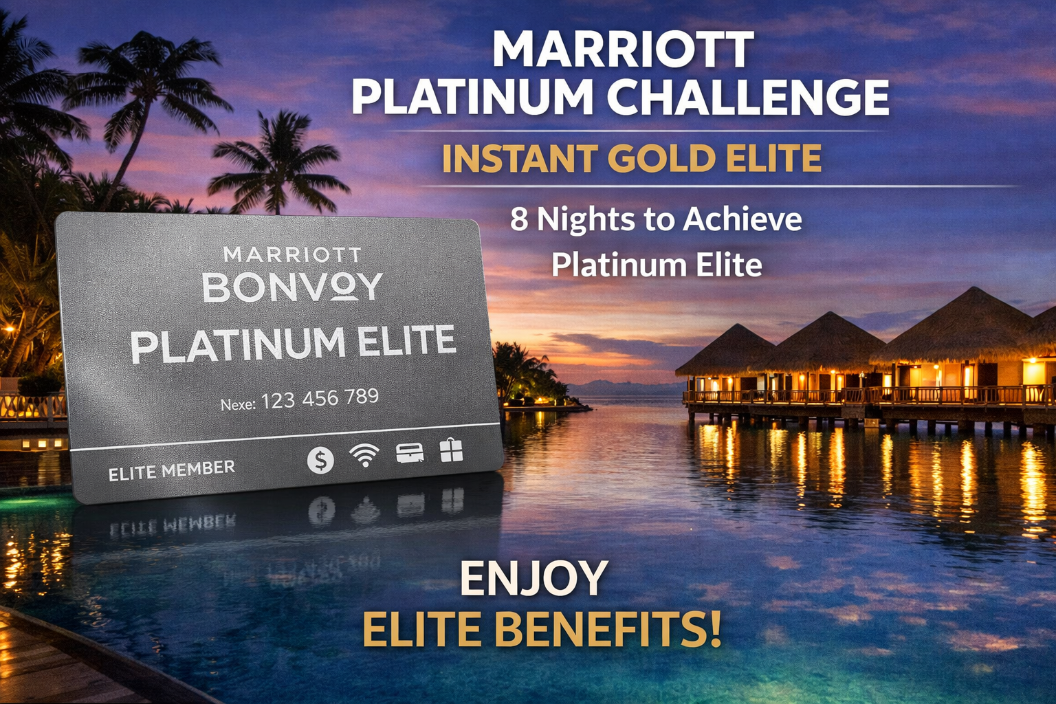 Marriott Platinum Status Fast Track Challenge (Instant Gold Status)